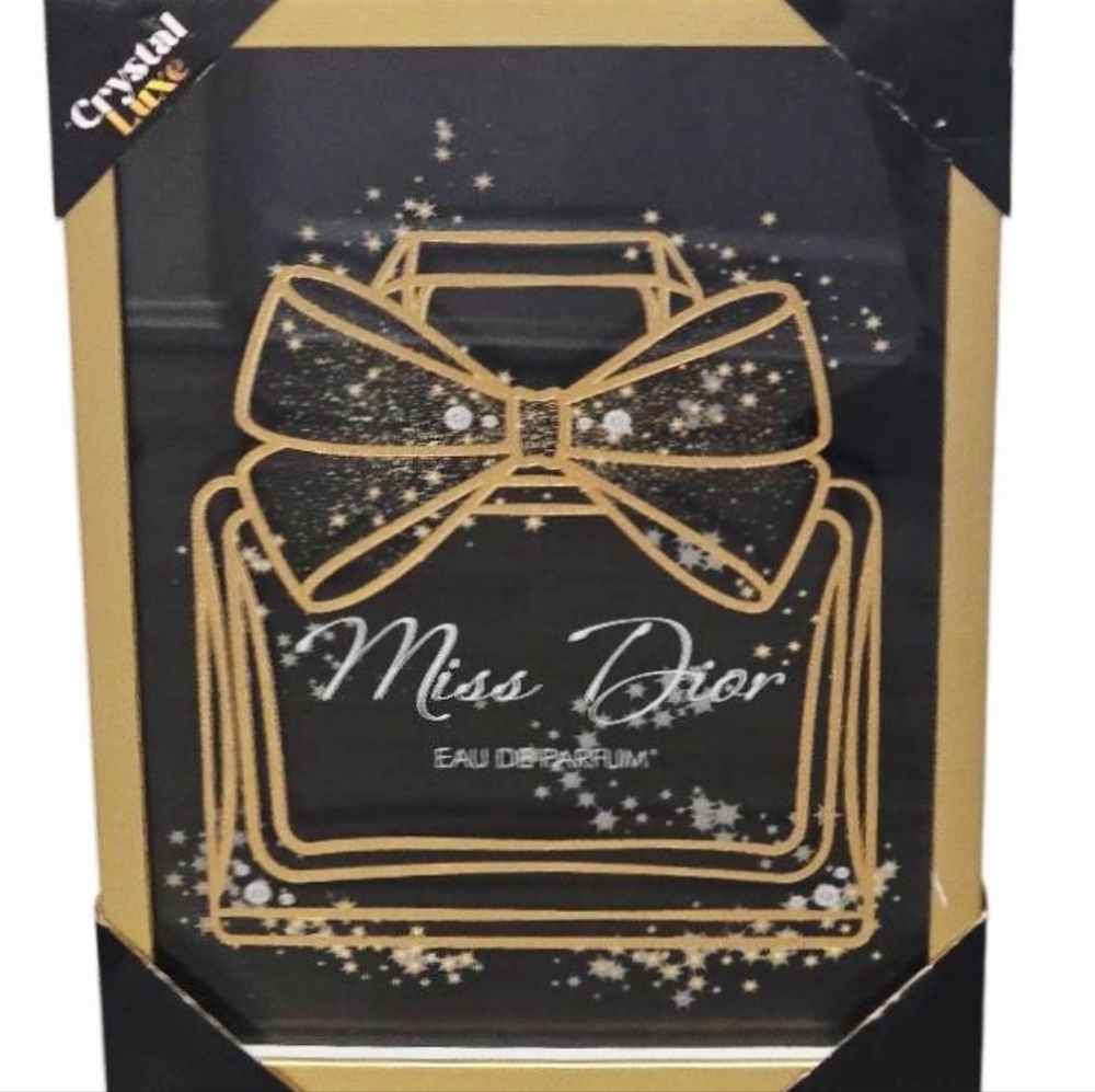 Crystal Luxe Miss Dior Eau de Parfum Framed Wall Decor
